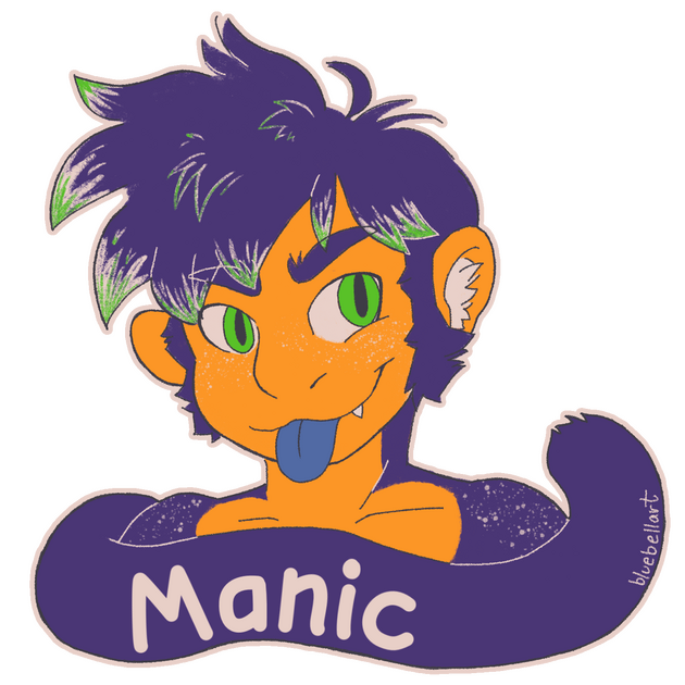 headshot, badge-style