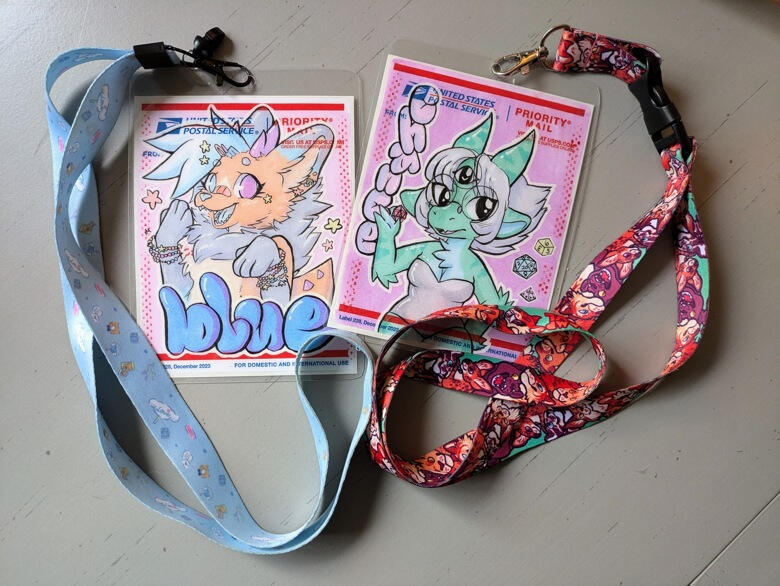 alcohol marker on USPS labels, laminated